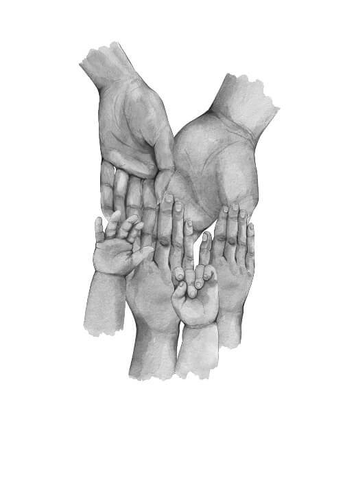 Pappa, mamma & 4 barn - poster